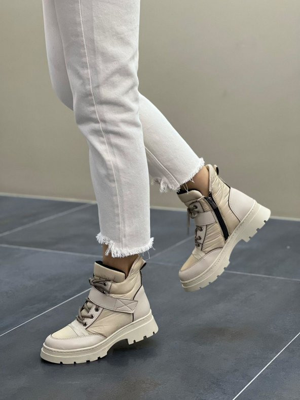 CASSO KAUÇUK KAYMAZ TABAN FERMUARLI VE CIRTLI GİYİM SU GEÇİRMEZ PARAŞÜT KUMAŞ KADIN KARBOTU - 5