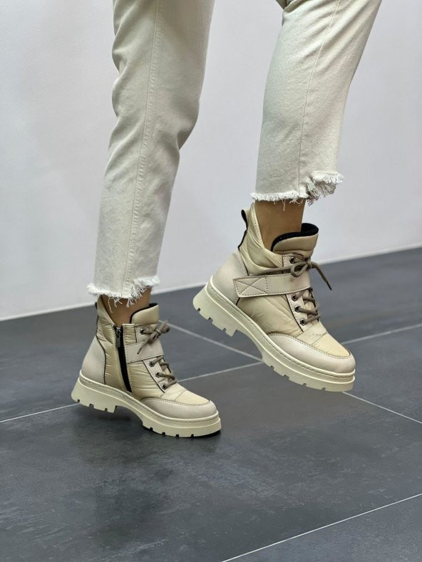 CASSO KAUÇUK KAYMAZ TABAN FERMUARLI VE CIRTLI GİYİM SU GEÇİRMEZ PARAŞÜT KUMAŞ KADIN KARBOTU - 6