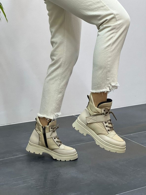 CASSO KAUÇUK KAYMAZ TABAN FERMUARLI VE CIRTLI GİYİM SU GEÇİRMEZ PARAŞÜT KUMAŞ KADIN KARBOTU - 7