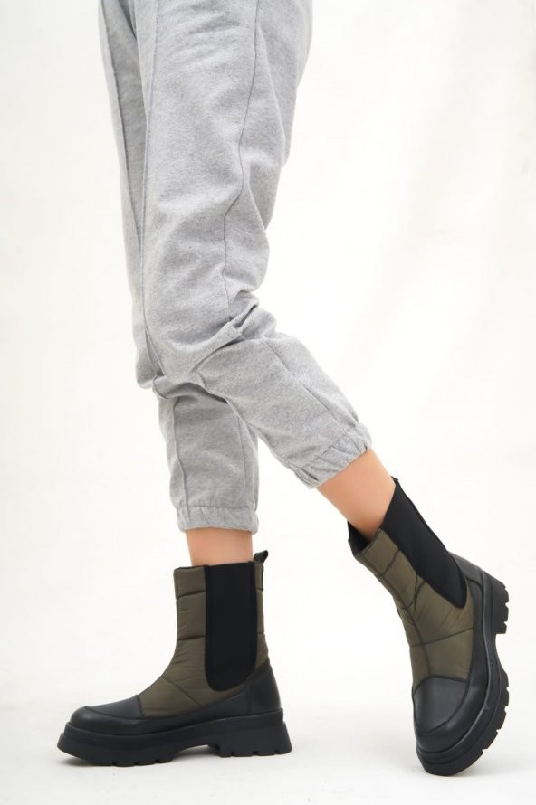 CASSO KAUÇUK KAYMAZ TABAN İKİ YANI LASTİKLİ SU GEÇİRMEZ PARAŞÜT KUMAŞ KADIN KARBOTU - 3