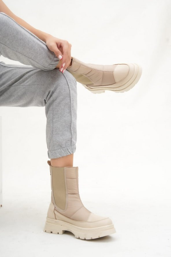 CASSO KAUÇUK KAYMAZ TABAN İKİ YANI LASTİKLİ SU GEÇİRMEZ PARAŞÜT KUMAŞ KADIN KARBOTU - 4