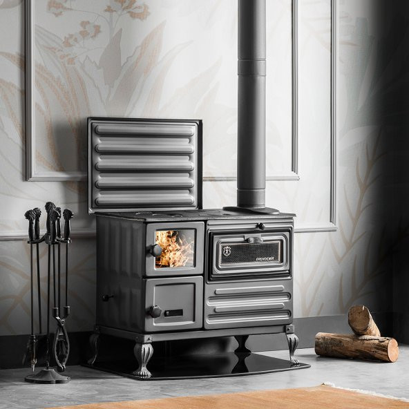 Soba Erendemir Kuzine Şömine Döküm Pik Ayaklı Em804B-D-P