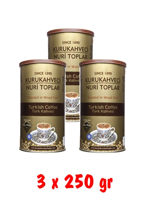 Odun Ateşinde Kavrulmuş Türk Kahvesi 750 Gr Nuri Toplar