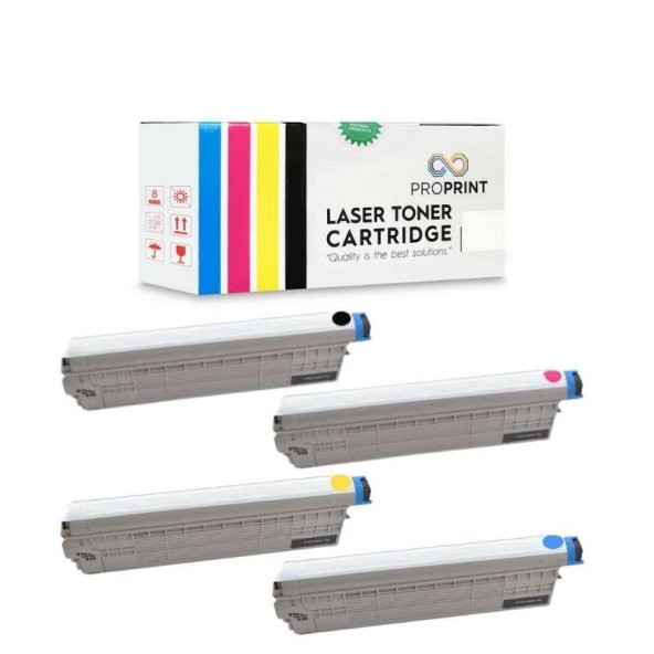 TKPrint Oki MC760 MC770Dnfax Muadil Toner Seti CMYK