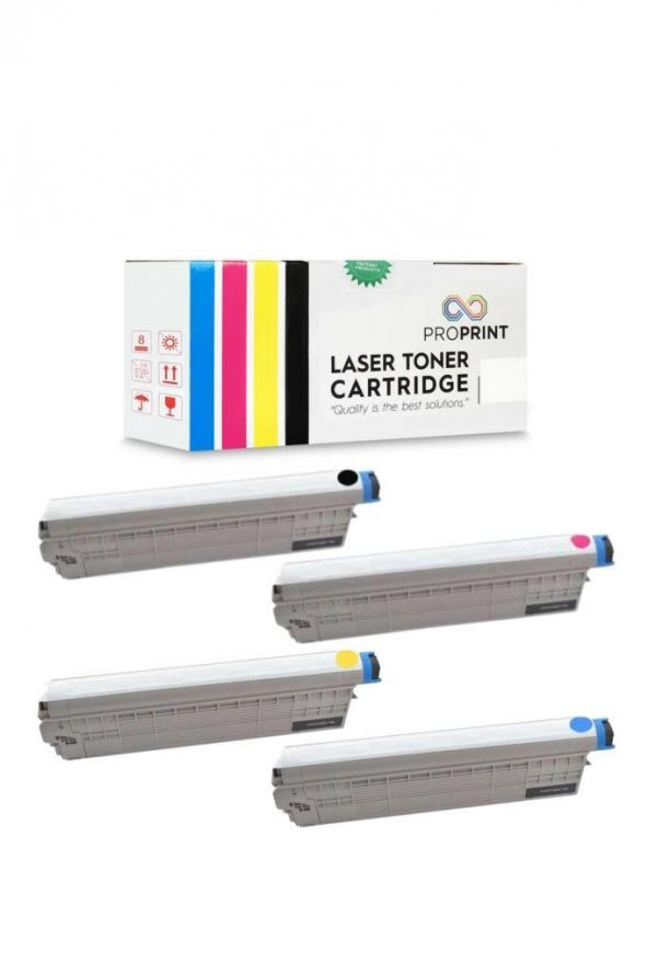 TKPrint Oki MC760 MC780Dnfax Muadil Toner Seti CMYK - 2