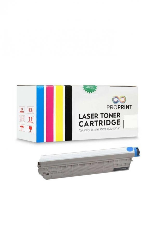 TKPrint Oki MC770 45396303 Mavi Muadil Toner MC770Dnfax - 2
