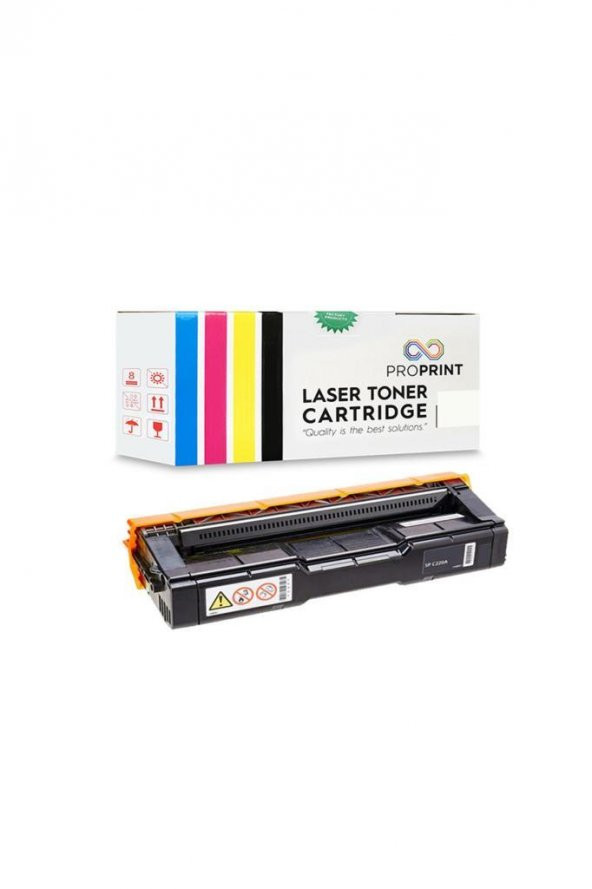TKPrint Ricoh SPC220 Mavi Muadil Toner 2000 Sayfa SPC221N - 2