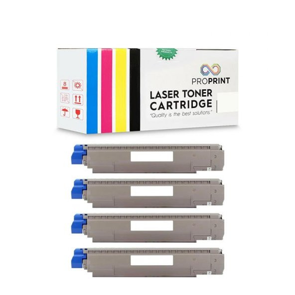 TKPrint Oki C801 Muadil Toner Seti 7300 Sayfa C821
