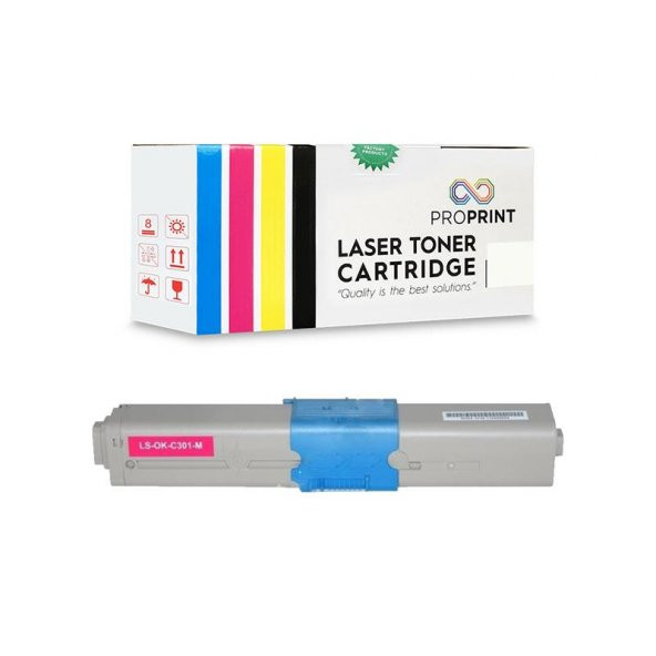 TKPrint Oki C301 Muadil Toner Seti 4 Renk CMYK MC342 - 4