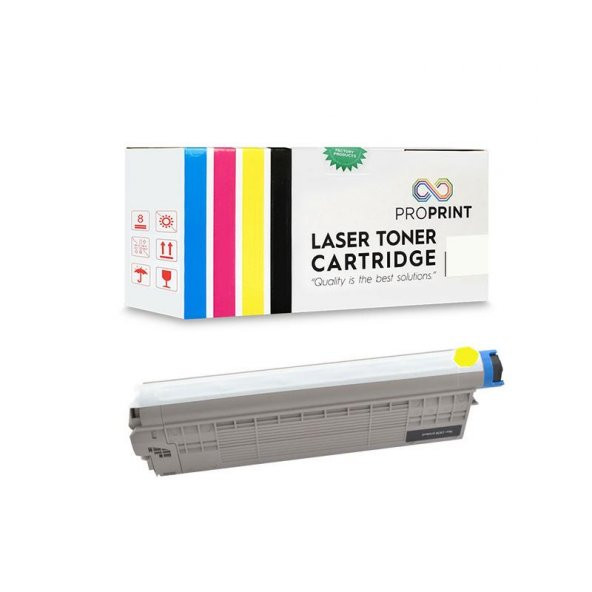 TKPrint Oki C822 44844625 Sarı Muadil Toner 7300 Sayfa C822N