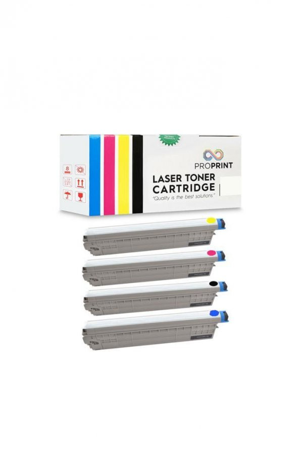TKPrint Oki C822 Muadil Toner Seti 7300 Sayfa C822N - 6