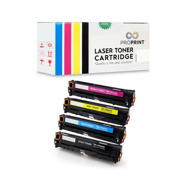 TKPrint Canon CRG716 Muadil Toner Seti 4 Renk CMYK MF8080CW