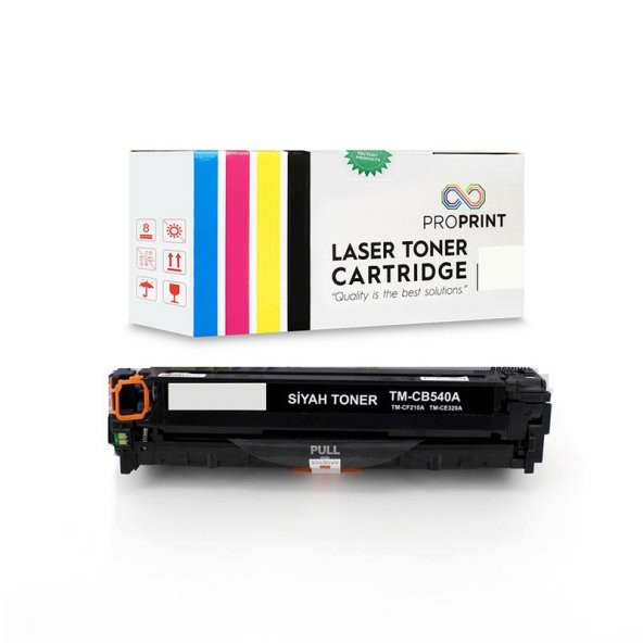 TKPrint HP 125A CB540A Siyah Muadil Toner 2200 Sayfa CP1518ni