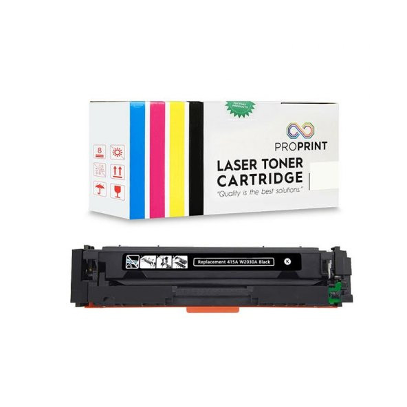 TKPrint HP M454dn Çipli Siyah Muadil Toner 2400 Syf 415A W2030A - 1