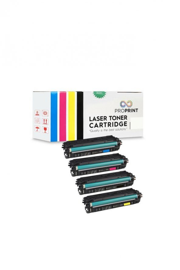 TKPrint HP 508A Muadil Toner Seti 4 Renk CMYK M553dn M553n - 5