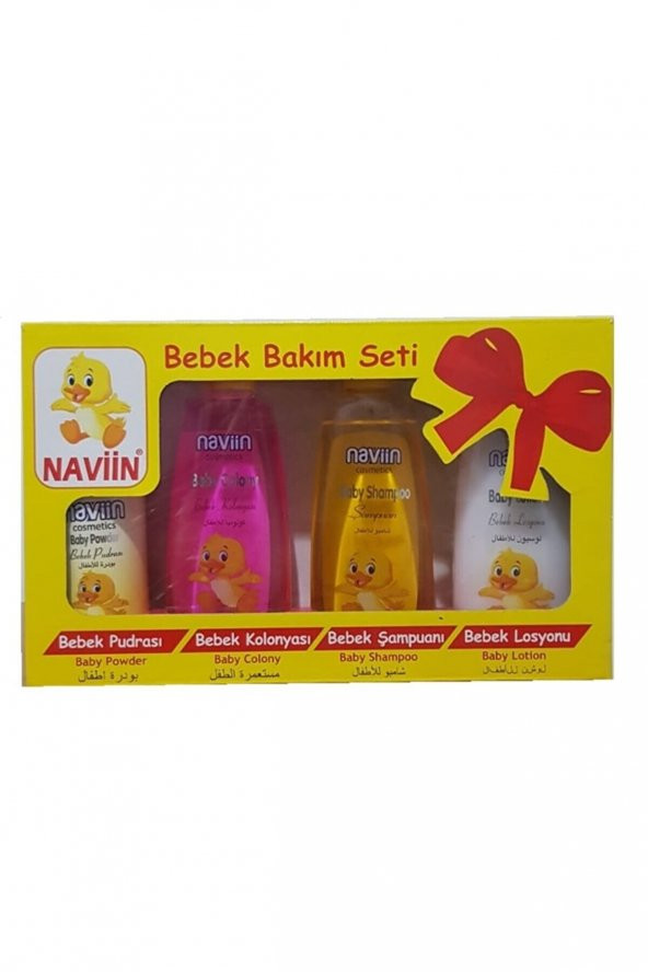 Naviin Bebek Bakım Seti-pudra+kolonya+şampuan+los