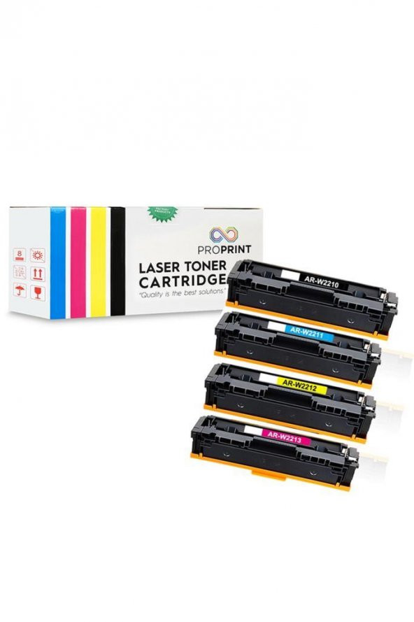 TKPrint HP 207X-W2210X-11X-12X-13X Çipsiz Muadil Toner Seti-M283cdw - 3