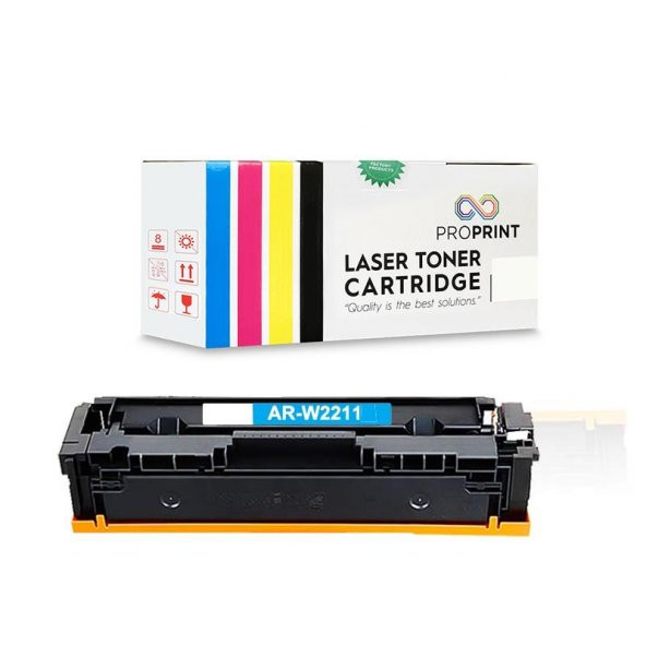TKPrint HP 207X-W2211X 2.450 Sayfa Çipsiz Mavi Muadil Toner-M283fdn