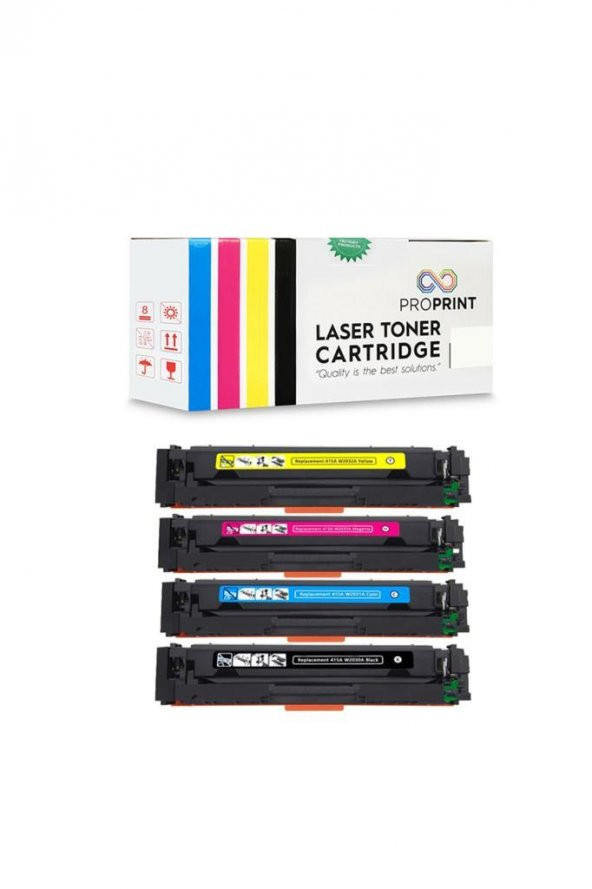 TKPrint HP 415X Muadil Toner Seti Çipsiz-W1A79A-W1A80A - 3