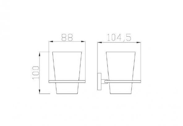 Bocchi Monza Diş Fırçalık 3010-0003 - Resim 2