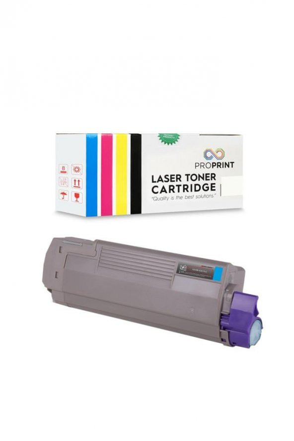 TKPrint Oki ES7470-45396215 Mavi Muadil Toner- ES7470 - 3