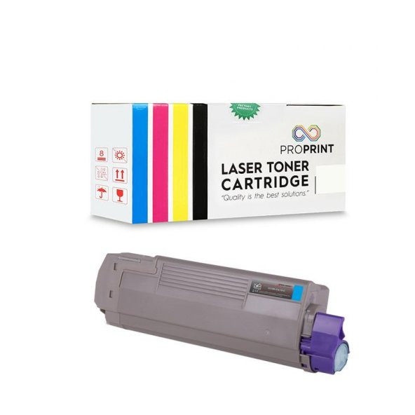 TKPrint Oki ES7470-45396215 Mavi Muadil Toner- ES7470