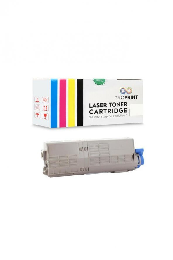 TKPrint Oki C532-46490632 Siyah Muadil Toner - MC563dn - Resim 3