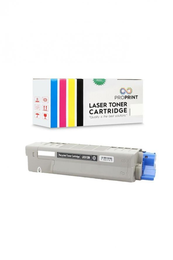 TKPrint Oki Uyumlu C612-46507520 Siyah Muadil Toner - C612n - 3