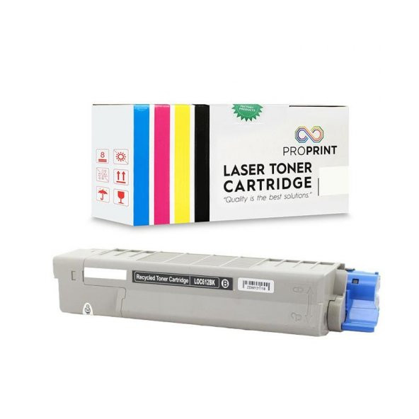 TKPrint Oki Uyumlu C612-46507520 Siyah Muadil Toner - C612n