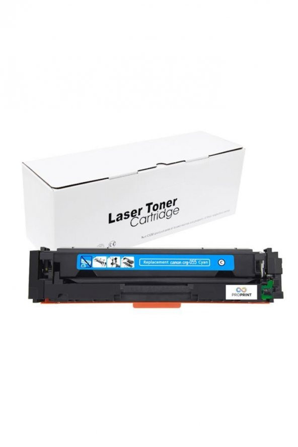 TKPrint Canon CRG-055 Çipsiz Mavi Muadil Toner 2.100 Sayfa- MF-746Cx - 3
