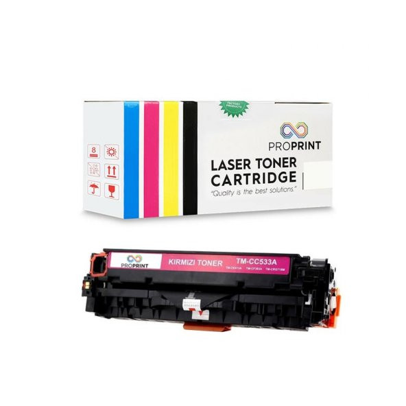 TKPrint HP 304A-CC533A 2.800 Sayfa Kırmızı Muadil Toner- CM2320-CM2320fxi