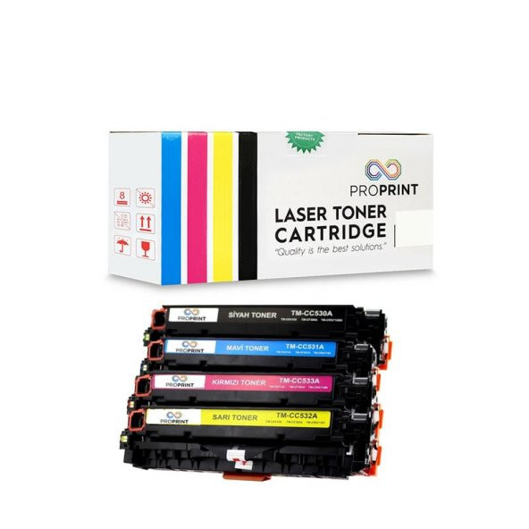 TKPrint HP 304A-CC530A-31A-32A-33A Muadil Toner Seti- CM2320n-CM2320nf