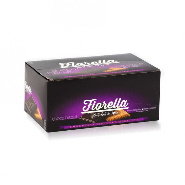 Fiorella Chocobiscuit Bitter Çikolatalı Bisküvi 102 Gr. 6 Adet (1 Kutu)