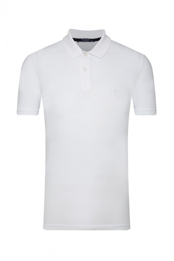 Bol Kesim Polo Yaka Gri Erkek Tişört - Resim 5