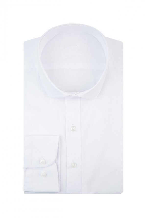 Slim Fit Beyaz Erkek Gömlek