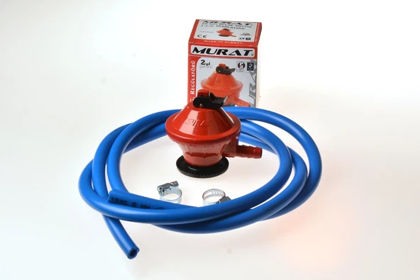 Murat Dedantör Aygaz 3 Lü Set 2 Metre 8mm. Hortum 2 Kelepçe - 2