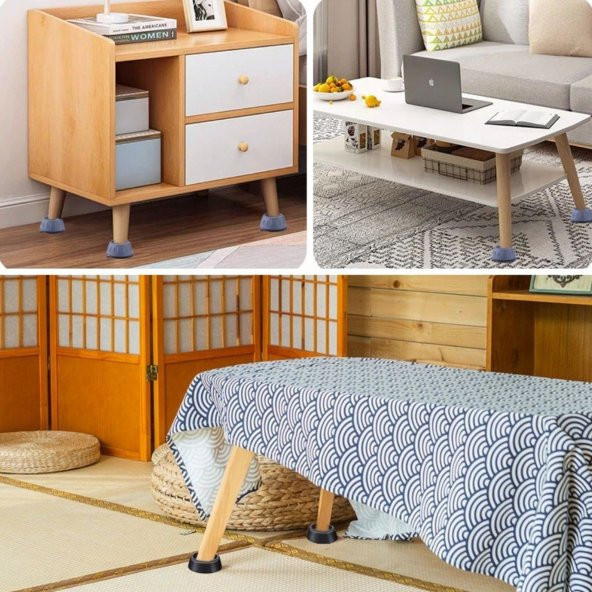 Çamaşır Makinesi Sarsıntı Titreşim Ses Önleyici Kaydırmaz Ayak 4lü Set - 6