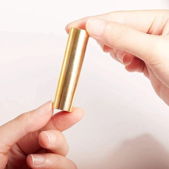 Boş Mum Mühürü Pirinç Silindir Sütun Damga 15x60mm - 3