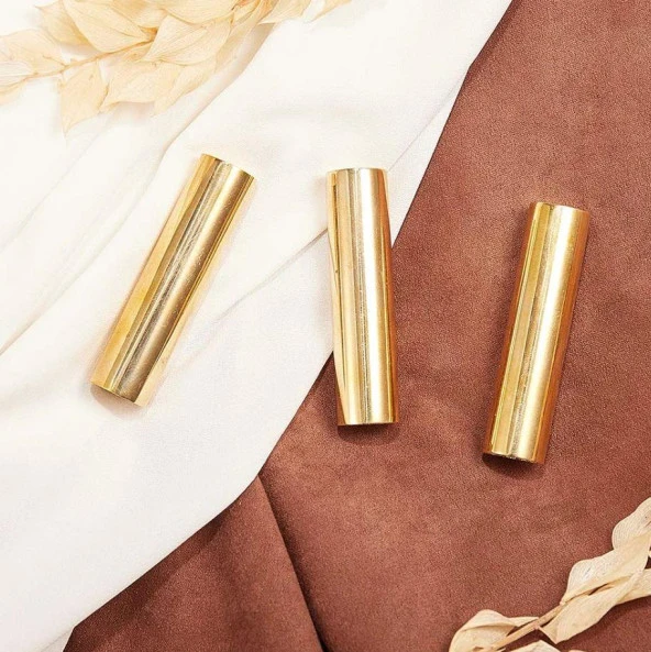 Boş Mum Mühürü Pirinç Silindir Sütun Damga 15x60mm - 8