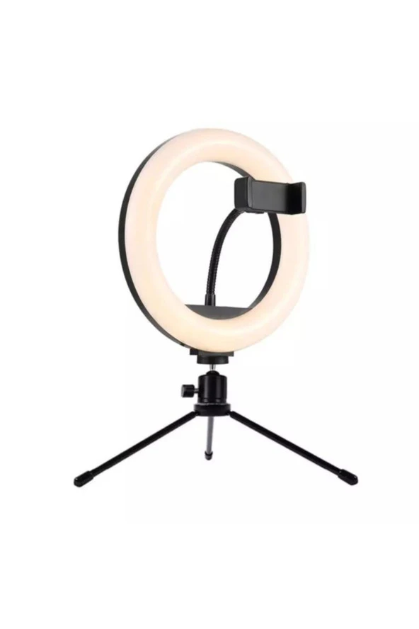 Ring Light Sürekli Işık 8 Inch Halka Işık Youtuber Video Makyaj Kuaför Işığı Make Up Light