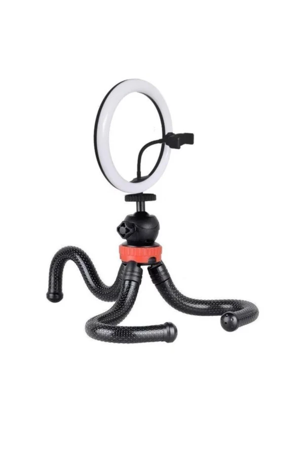 Ring Light Led Sürekli Işık 8 Inch Youtuber Light Kuaför Işığı Işık Flexible Profosyonel Tripod