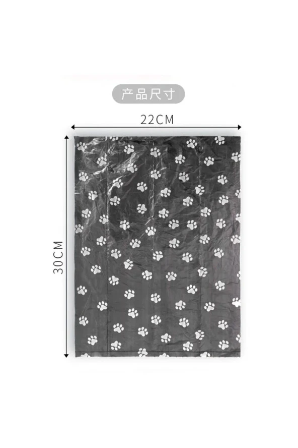 3 Rulo Köpek Kaka Poşeti 45 Parça Dışkı Torbası - Resim 4