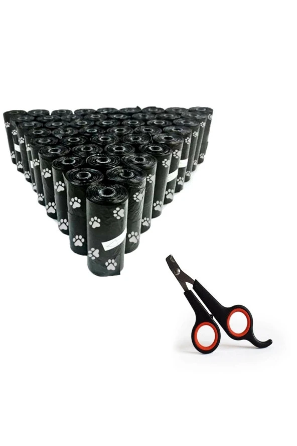 12 Rulo 180 Parça Poşet Içerir Köpek Kaka Poşeti Dışkı Torbası Ve Evcil Hayvan Tırnak Makası Hediye - Resim 3