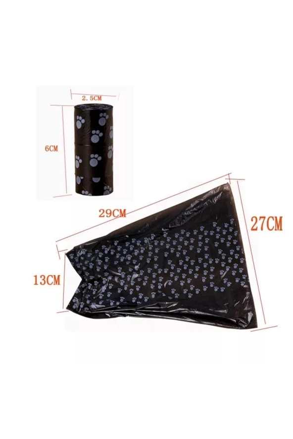 15 Rulo 225 Parça Poşet Içerir Köpek Kaka Poşeti Köpek Kaka Torbası Evcil Hayvan Dışkı Torbası - Resim 4