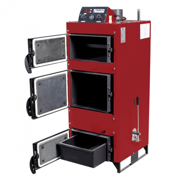 THERMALL T-60 PLUS Manuel Yüklemel Kalorifer Kazanı(60.000 kcal/h-696 kW)(Pompa İmb.Deposu DAHİL) - 2