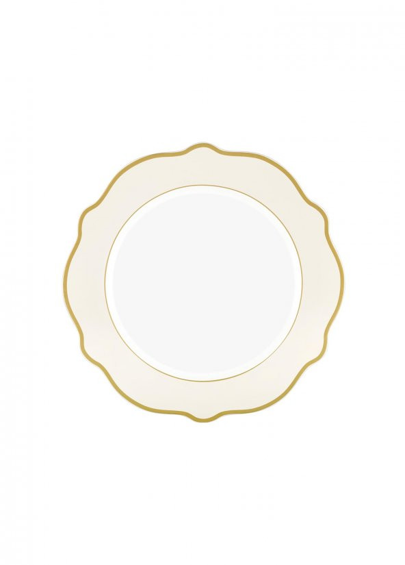 The Mia Jaswely Pasta Tabağı 6 Parça Krem 21 Cm DNR0021 - 2
