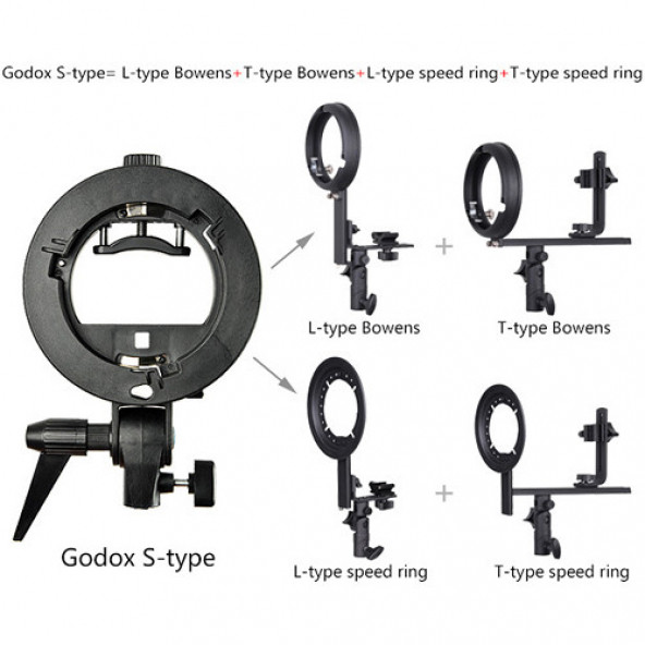 Godox S-Type Bracket (AD200 - Bowens Adaptör) - 3