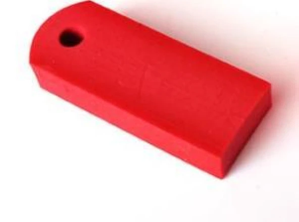 Mühür Kauçuk Alaşım Kırmızı Jiklet Kaşe 6mmx15mmx40mm - Resim 4