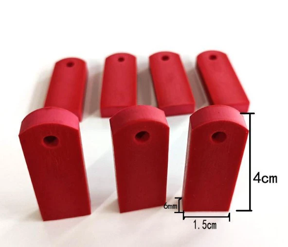 Mühür Kauçuk Alaşım Kırmızı Jiklet Kaşe 6mmx15mmx40mm - Resim 5