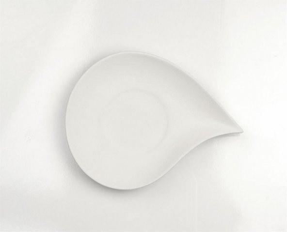 Damla Çay Tabağı | Seramik Bisküvi (Ham Ürün) - 2